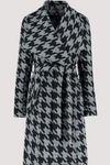 Dogtooth Belted Duster Coat – Jackets & Coats by Lumiark