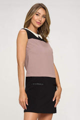 Sleeveless Colour Block Dress