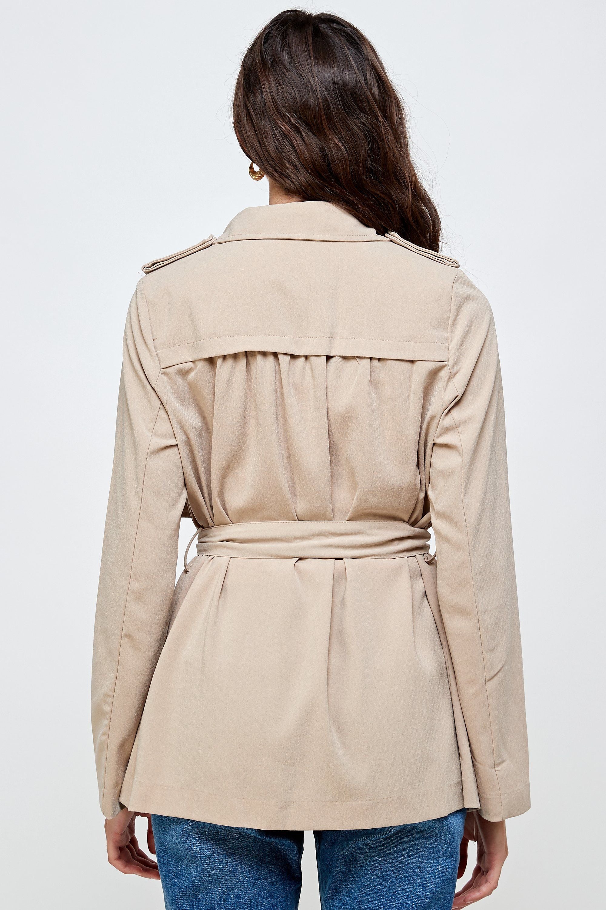 Light Drape Collar Coat