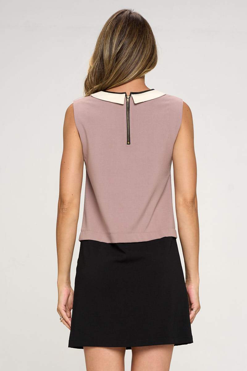 Sleeveless Colour Block Dress