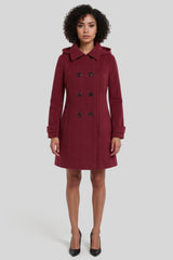 Double Breasted Wool-Feel Coat