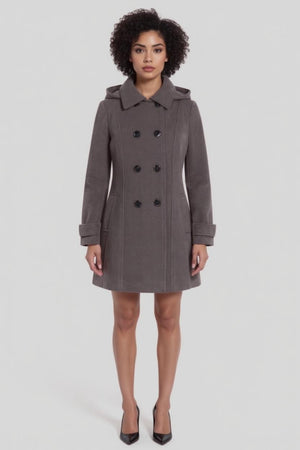 Double Breasted Wool-Feel Coat – Jackets & Coats by Lumiark