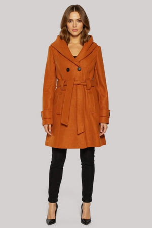Shawl Collar Slim Fit Coat with Hood – Jackets & Coats by Lumiark