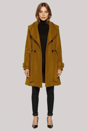 Shawl Collar Slim Fit Coat with Hood – Jackets & Coats by Lumiark
