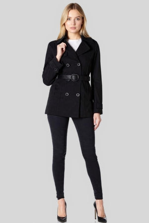 Double Breasted Short Spring Coat – Jackets & Coats by Lumiark
