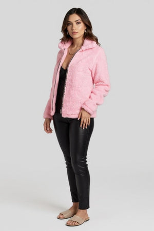 Lauren Zip Up Borg Teddy Jacket – Jackets & Coats by Lumiark
