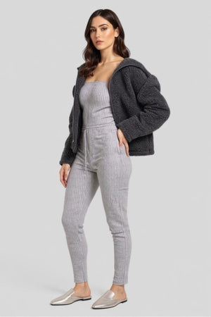 Lauren Zip Up Borg Teddy Jacket – Jackets & Coats by Lumiark