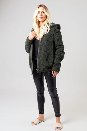 Lauren Zip Up Borg Teddy Jacket – Jackets & Coats by Lumiark