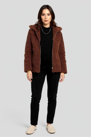Lauren Zip Up Borg Teddy Jacket – Jackets & Coats by Lumiark