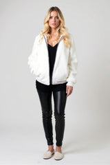 Lauren Zip Up Borg Teddy Jacket