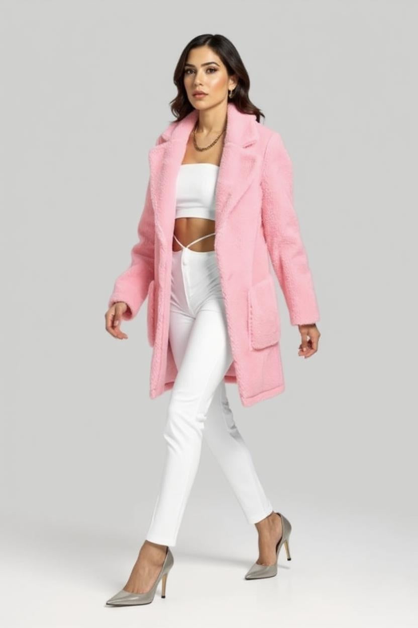 Oversized Teddy Borg Coat