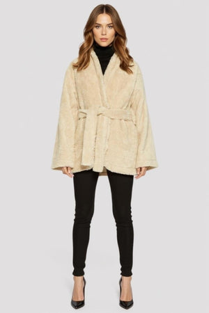 Cosy Belted Teddy Coat – Jackets & Coats by Lumiark