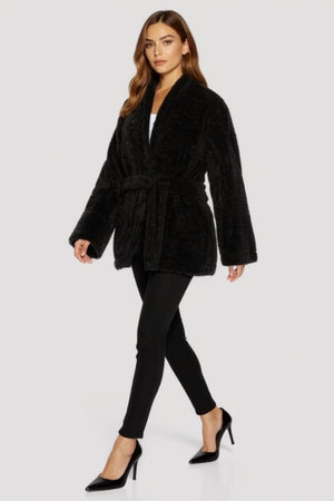 Cosy Belted Teddy Coat – Jackets & Coats by Lumiark