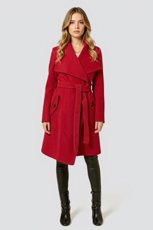 Wool Blend Large Lapel Duster Coat – Jackets & Coats by Lumiark