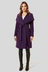 Wool Blend Large Lapel Duster Coat