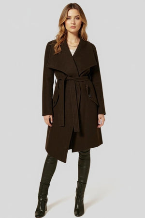 Wool Blend Large Lapel Duster Coat – Jackets & Coats by Lumiark