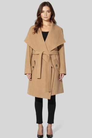 Wool Blend Large Lapel Duster Coat – Jackets & Coats by Lumiark