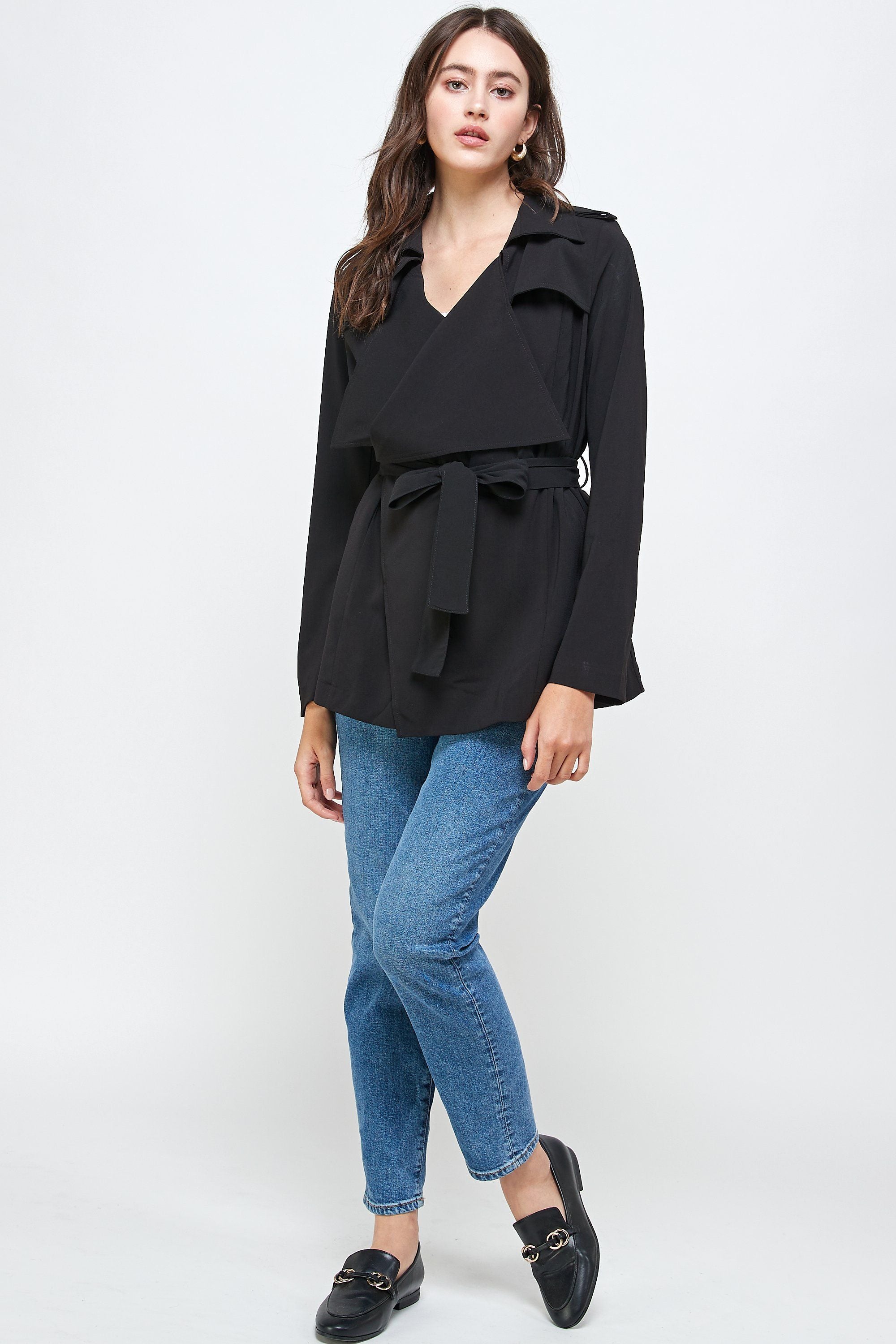 Light Drape Collar Coat